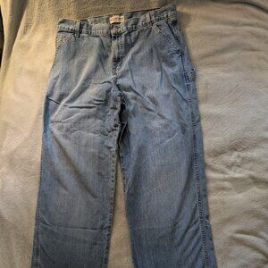 WOMEN'S JEANS 14 Original Classic London Jean Long Light Blue Jeans 1991 Large